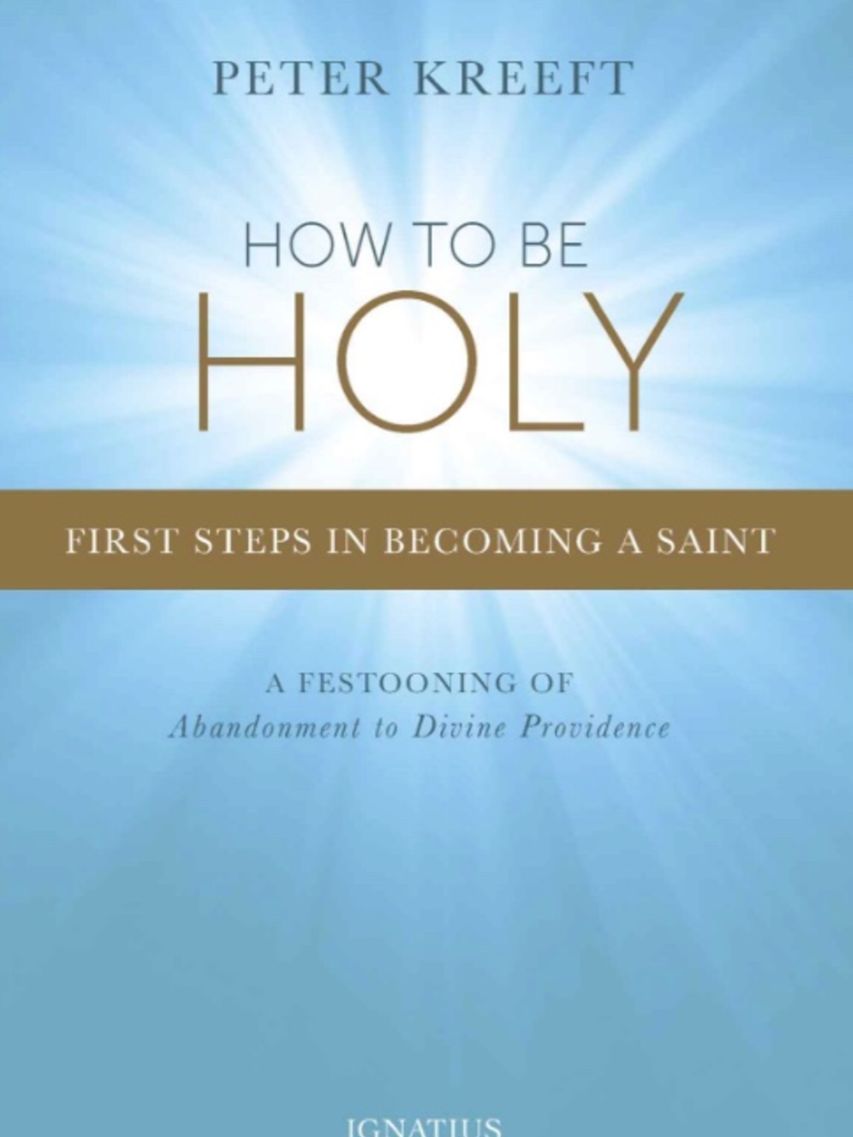 How to Be Holy